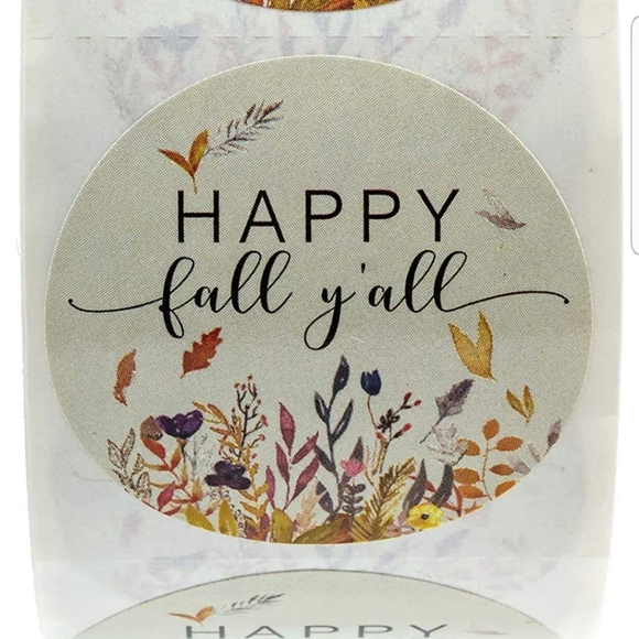 50 ct 1.5"" Happy fall y'all stickers. - Picture 7 of 13